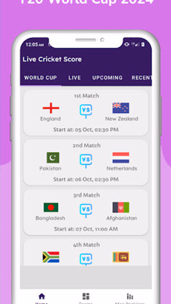 India Cricket Live Score Screenshot 1 - AppWisp.com India Cricket Live Score Screenshot 1 - AppWisp.com