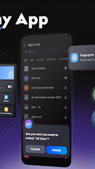 AppLock: Lock apps Fingerprint Screenshot 1 - AppWisp.com AppLock: Lock apps Fingerprint Screenshot 1 - AppWisp.com