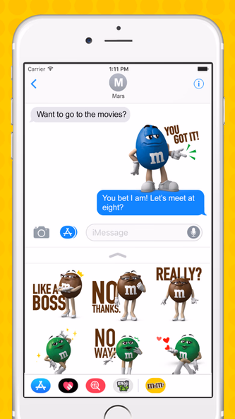 M&M'S Stickers Screenshot 2 - AppWisp.com M&M'S Stickers Screenshot 2 - AppWisp.com