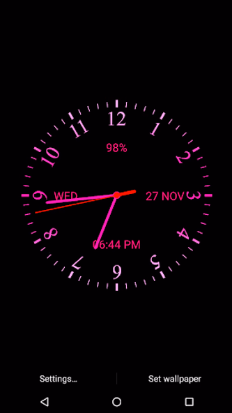 Analog Clock Live Wallpaper Screenshot 3 - AppWisp.com Analog Clock Live Wallpaper Screenshot 3 - AppWisp.com