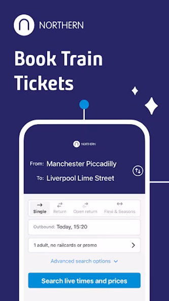 Northern train tickets & times Screenshot 1 - AppWisp.com Northern train tickets & times Screenshot 1 - AppWisp.com