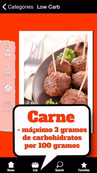 Dieta Low Carb - Lista: Alimentos con pocos carbohidratos Screenshot 2 - AppWisp.com Dieta Low Carb - Lista: Alimentos con pocos carbohidratos Screenshot 2 - AppWisp.com
