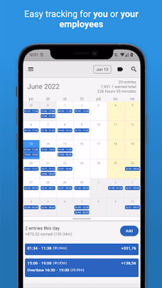 Timesheet: Work Hours Tracker Screenshot 1 - AppWisp.com Timesheet: Work Hours Tracker Screenshot 1 - AppWisp.com