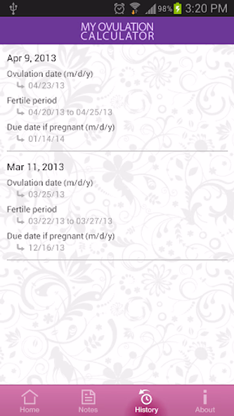 My Ovulation Calculator Screenshot 3 - AppWisp.com