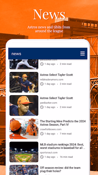 Houston Baseball Screenshot 1 - AppWisp.com Houston Baseball Screenshot 1 - AppWisp.com