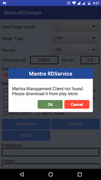 Mantra RD Service Screenshot 1 - AppWisp.com Mantra RD Service Screenshot 1 - AppWisp.com