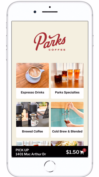Parks Coffee Screenshot 2 - AppWisp.com Parks Coffee Screenshot 2 - AppWisp.com