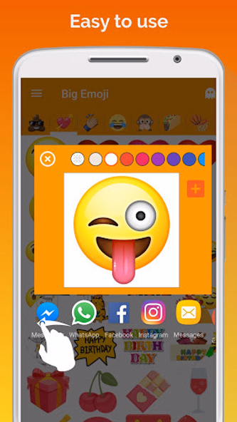Big Emoji sticker for WhatsApp Screenshot 3 - AppWisp.com Big Emoji sticker for WhatsApp Screenshot 3 - AppWisp.com