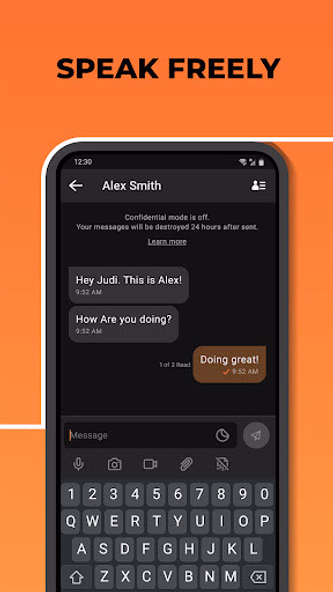 Confide - secure messenger Screenshot 3 - AppWisp.com Confide - secure messenger Screenshot 3 - AppWisp.com
