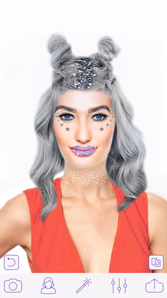 Glitter Makeup Camera - Glamour Makeup Effect Screenshot 4 - AppWisp.com Glitter Makeup Camera - Glamour Makeup Effect Screenshot 4 - AppWisp.com