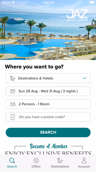 Jaz Hotel Group Screenshot 2 - AppWisp.com Jaz Hotel Group Screenshot 2 - AppWisp.com