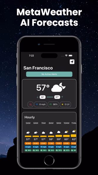 MetaWeather Screenshot 1 - AppWisp.com MetaWeather Screenshot 1 - AppWisp.com