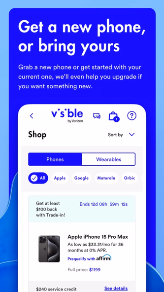 Visible mobile Screenshot 2 - AppWisp.com Visible mobile Screenshot 2 - AppWisp.com