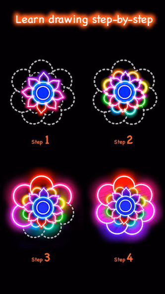 Learn To Draw Glow Flower Screenshot 3 - AppWisp.com Learn To Draw Glow Flower Screenshot 3 - AppWisp.com
