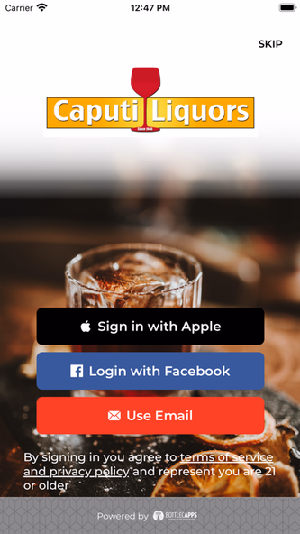 Caputi Liquor Screenshot 1 - AppWisp.com Caputi Liquor Screenshot 1 - AppWisp.com