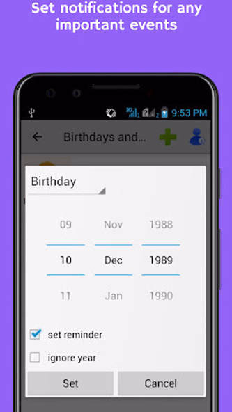 Birthdays & Events Reminder Screenshot 4 - AppWisp.com Birthdays & Events Reminder Screenshot 4 - AppWisp.com