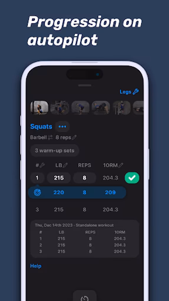 Alpha Progression Gym Tracker Screenshot 3 - AppWisp.com Alpha Progression Gym Tracker Screenshot 3 - AppWisp.com