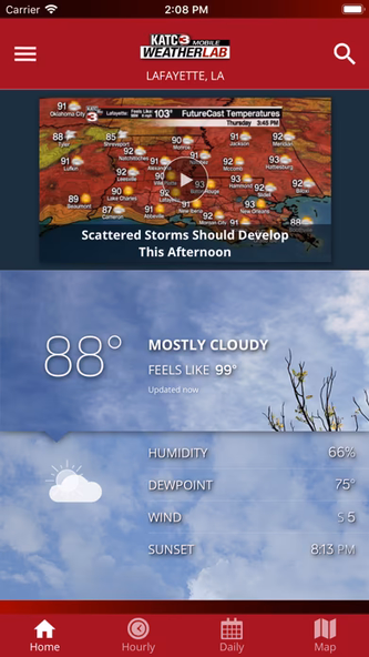 KATC Weather Screenshot 1 - AppWisp.com KATC Weather Screenshot 1 - AppWisp.com