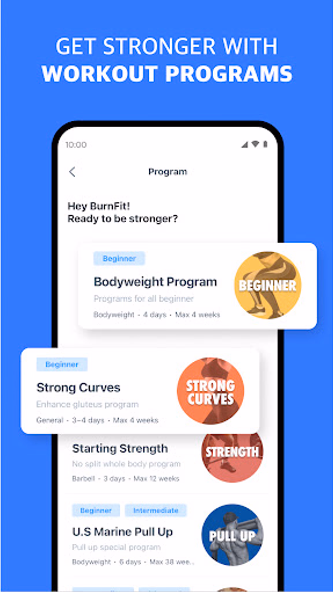BurnFit - Workout Plan & Log Screenshot 3 - AppWisp.com BurnFit - Workout Plan & Log Screenshot 3 - AppWisp.com