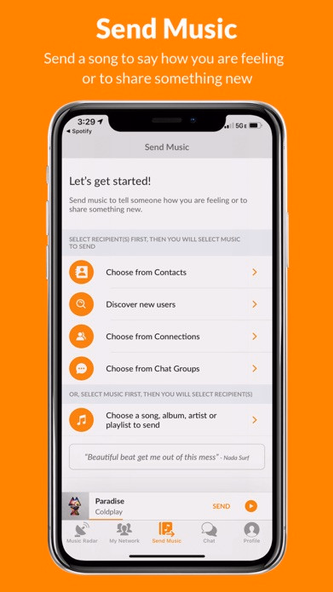 Resonate: Music Messenger Screenshot 1 - AppWisp.com Resonate: Music Messenger Screenshot 1 - AppWisp.com