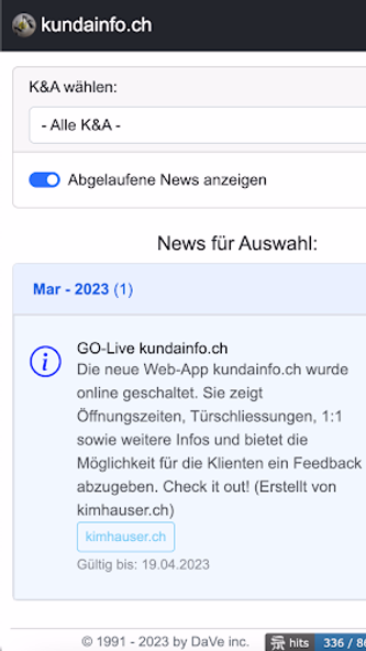kundainfo.ch Screenshot 2 - AppWisp.com kundainfo.ch Screenshot 2 - AppWisp.com