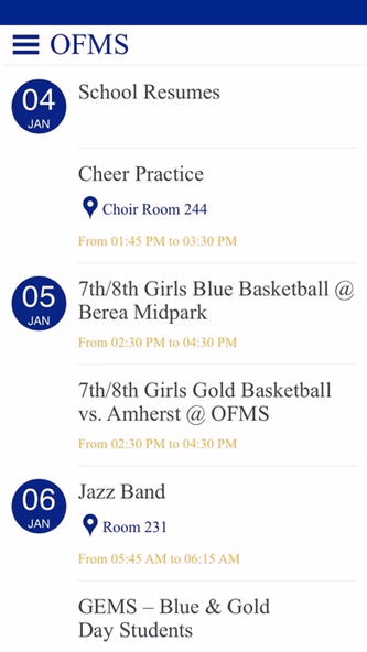 Olmsted Falls Middle School Screenshot 2 - AppWisp.com Olmsted Falls Middle School Screenshot 2 - AppWisp.com