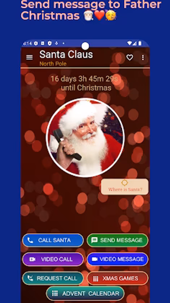A Call From Santa Claus! (Sim) Screenshot 1 - AppWisp.com A Call From Santa Claus! (Sim) Screenshot 1 - AppWisp.com