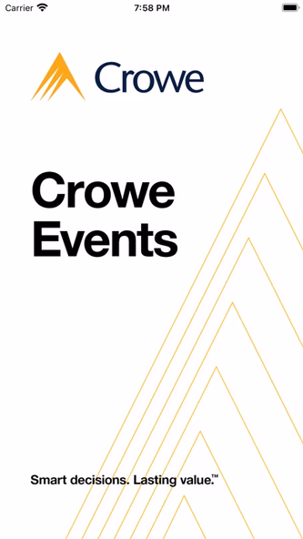 Crowe Events Screenshot 1 - AppWisp.com Crowe Events Screenshot 1 - AppWisp.com