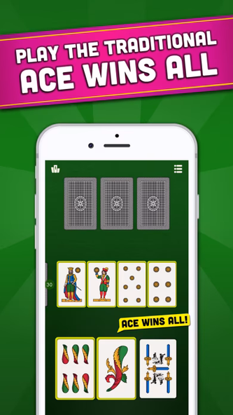 Ace Wins All Classic Card Game Screenshot 1 - AppWisp.com Ace Wins All Classic Card Game Screenshot 1 - AppWisp.com
