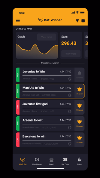 BatWinner Screenshot 1 - AppWisp.com BatWinner Screenshot 1 - AppWisp.com