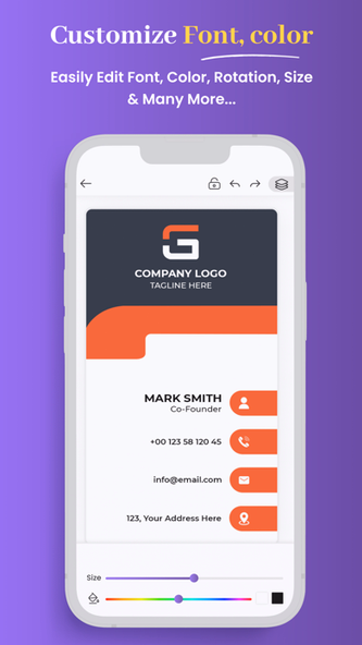 Business Card & Poster Maker Screenshot 4 - AppWisp.com Business Card & Poster Maker Screenshot 4 - AppWisp.com
