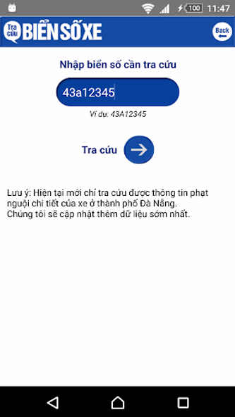 Tra cuu bien so xe - tra cuu p Screenshot 4 - AppWisp.com Tra cuu bien so xe - tra cuu p Screenshot 4 - AppWisp.com