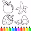 Fruits and Vegetables Coloring - AppWisp.com