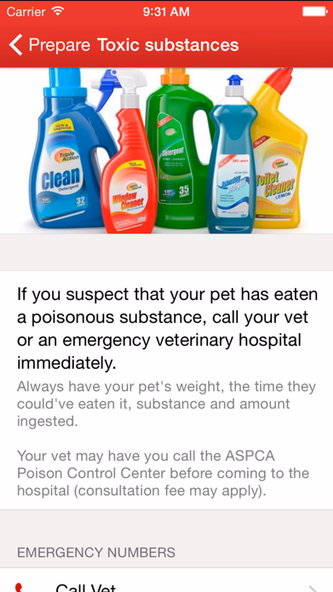 Pet First Aid: Screenshot 3 - AppWisp.com Pet First Aid: Screenshot 3 - AppWisp.com