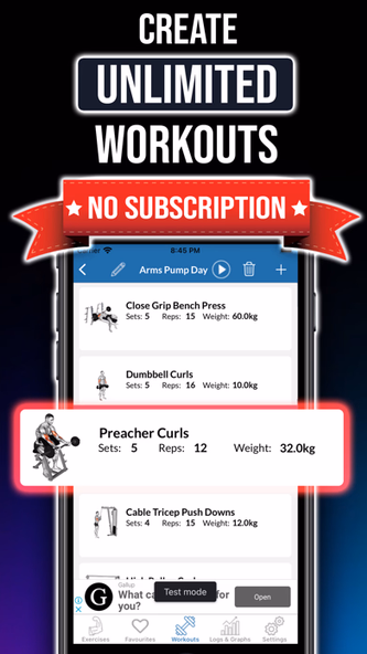 Gym Exercises & Workouts Screenshot 3 - AppWisp.com Gym Exercises & Workouts Screenshot 3 - AppWisp.com