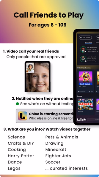 Lava — Call Friends Screenshot 1 - AppWisp.com Lava — Call Friends Screenshot 1 - AppWisp.com