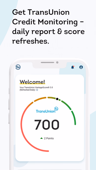 TransUnion: Credit Monitoring Screenshot 2 - AppWisp.com TransUnion: Credit Monitoring Screenshot 2 - AppWisp.com