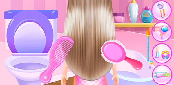 Princess Mermaid At Hair Salon Header - AppWisp.com Princess Mermaid At Hair Salon Header - AppWisp.com