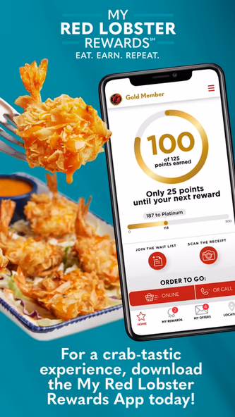 Red Lobster Dining Rewards App Screenshot 2 - AppWisp.com Red Lobster Dining Rewards App Screenshot 2 - AppWisp.com