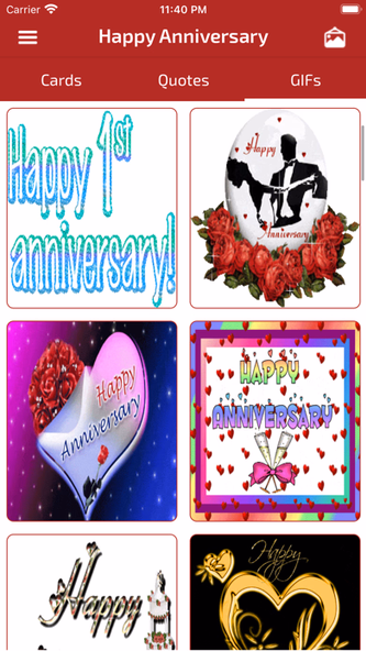 Anniversary Wishes & Cards Screenshot 4 - AppWisp.com Anniversary Wishes & Cards Screenshot 4 - AppWisp.com