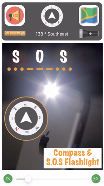 Binoculars 8X. SOS Morse Light Screenshot 2 - AppWisp.com Binoculars 8X. SOS Morse Light Screenshot 2 - AppWisp.com
