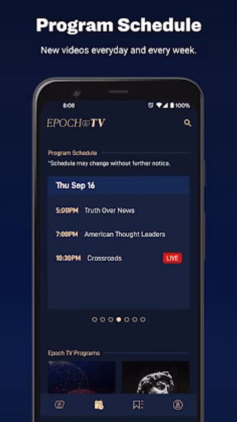 Epoch TV Screenshot 2 - AppWisp.com Epoch TV Screenshot 2 - AppWisp.com