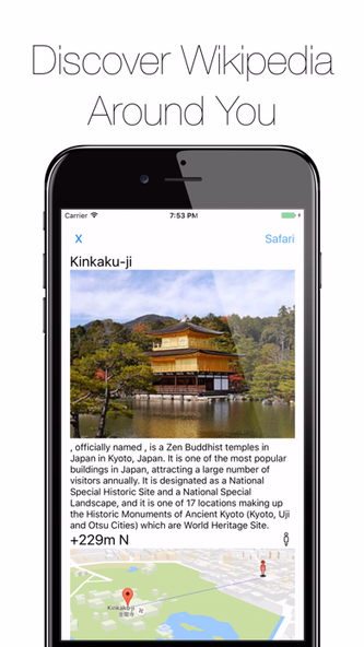 NearbyWiki - GPS Wikipedia Screenshot 1 - AppWisp.com NearbyWiki - GPS Wikipedia Screenshot 1 - AppWisp.com