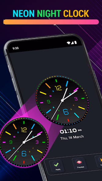 Neon Digital Clock Screenshot 2 - AppWisp.com Neon Digital Clock Screenshot 2 - AppWisp.com