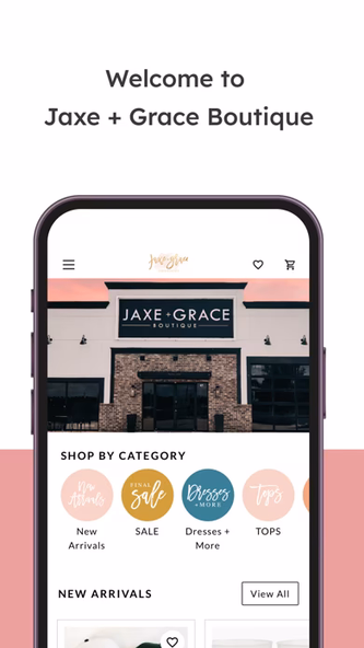 Jaxe + Grace Boutique Screenshot 1 - AppWisp.com Jaxe + Grace Boutique Screenshot 1 - AppWisp.com