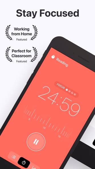 Focus Keeper - Pomodoro Timer Screenshot 1 - AppWisp.com