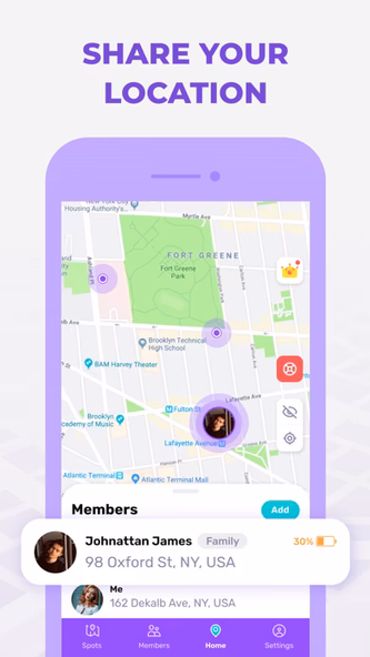 Famsy: Family Location Tracker Screenshot 2 - AppWisp.com Famsy: Family Location Tracker Screenshot 2 - AppWisp.com