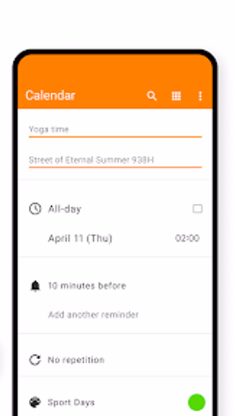 Simple Calendar Screenshot 2 - AppWisp.com Simple Calendar Screenshot 2 - AppWisp.com