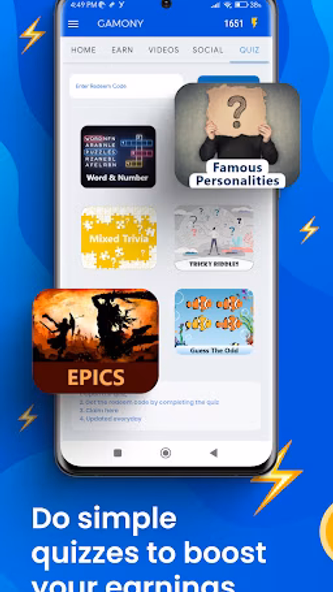 Gamony : Earn Money Everyday Screenshot 2 - AppWisp.com Gamony : Earn Money Everyday Screenshot 2 - AppWisp.com