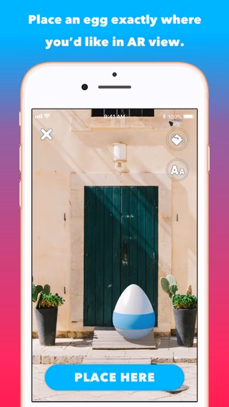 Heya: place eggs in AR! Screenshot 1 - AppWisp.com Heya: place eggs in AR! Screenshot 1 - AppWisp.com